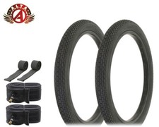 ALTA BICYCLE 20 x 2.125 BLACKWALL S-2 TIRES CLASSIC MINI BRICK TREAD 6PC SET.