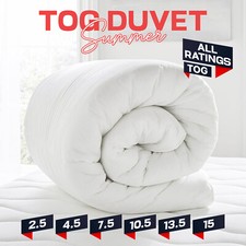 Duvet TOG 2.5 4.5 7.5 10.5 13.5 15 Quilt Single Double King Super King Size UK
