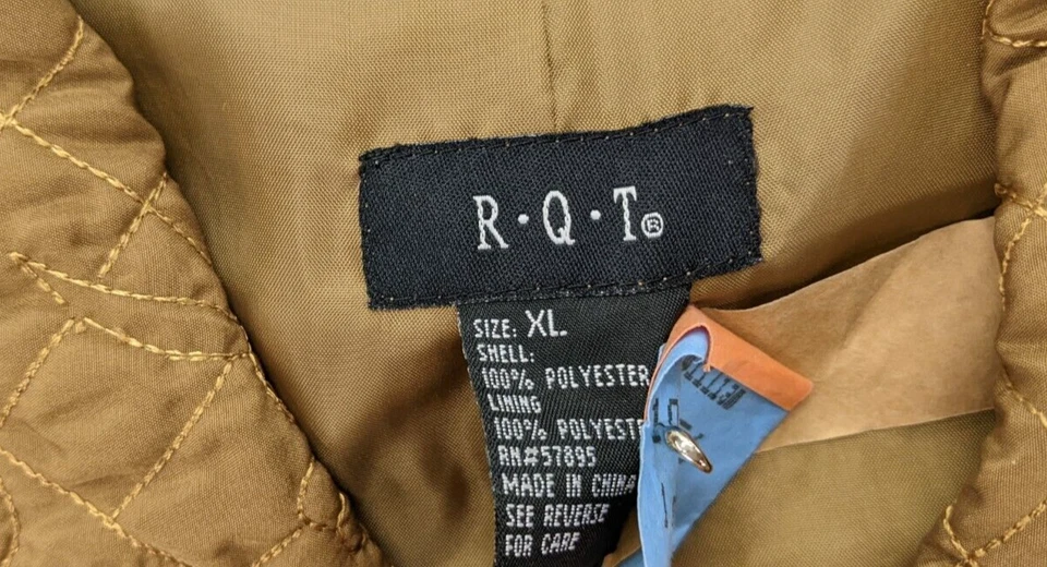 RQT Women's Jacket Size XL Brown Quilted Lightweight Classic Button Up - Image 4 of 4