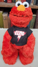 Let's Rock Elmo 14" Animated Singing Plush Sesame Street Hasbro Toy 2010 Works