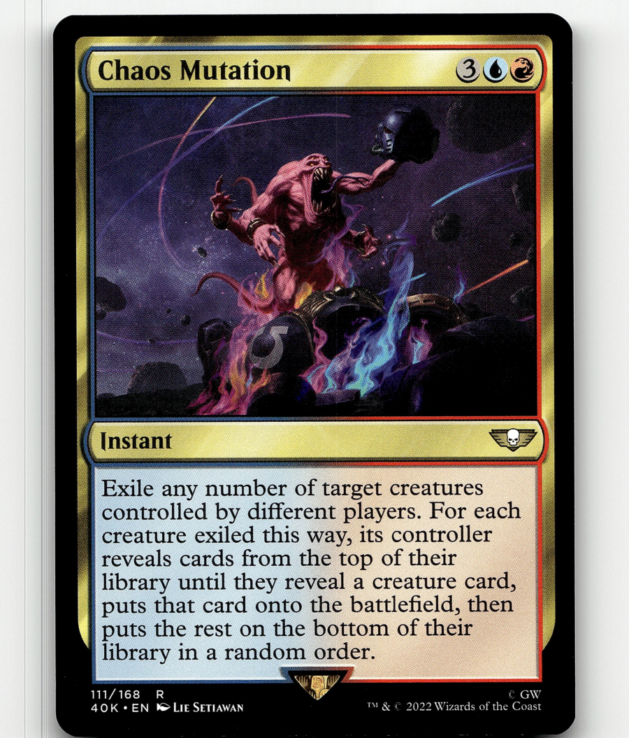 MTG Chaos Mutation - Universes Beyond: Warhammer 40,000 | eBay