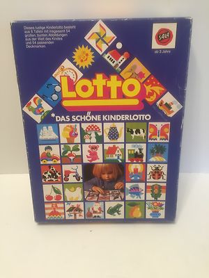 Lotto Spiel Das Schön Kinderlotto 6 Cards x 9 spaces, Complete 54 game pieces