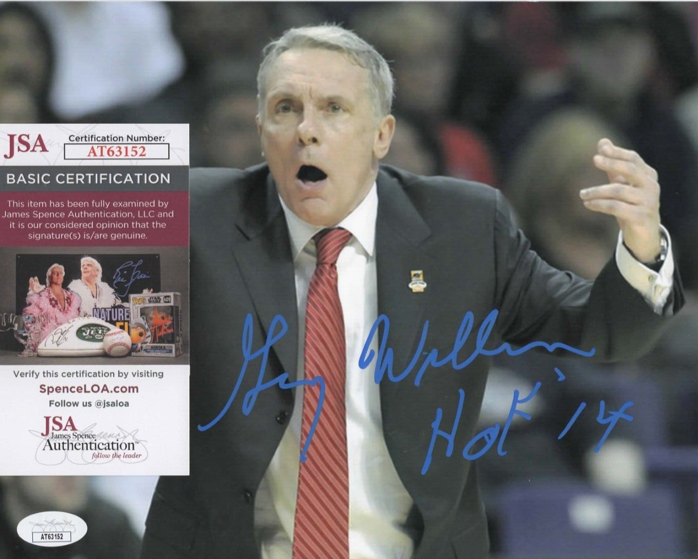 Gary Williams Autographed Signed Maryland Terrapins 8x10 Photo w/ JSA COA #AT63152 