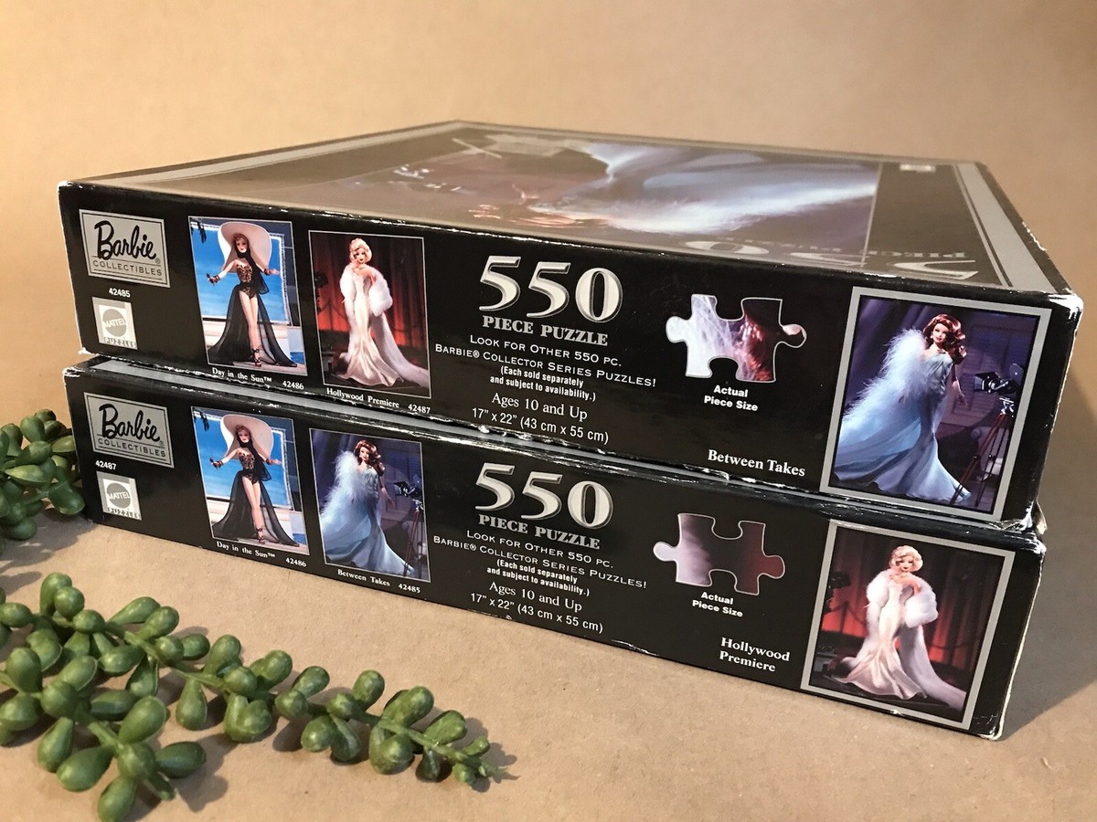 Barbie Between Takes + Hollywood Premiere 550 Piece Jigsaw Puzzles