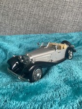 Burago Mercedes Benz 500K Roadster  1936 Silver Black