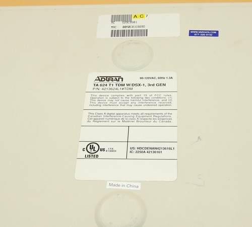 Adtran 624 Total Access 3rd Gen IP Router POWERS ON UNTESTED - Picture 4 of 6