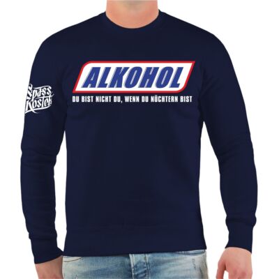 Herren Pullover lustige ALKOHOL Sprüche Motive saufen trinken