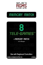 Atari 2600/Sears Tele-Games Replacement Label -  Memory Match