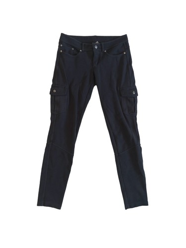 Women 2 Athleta Black Cargo Skinny Pants Stretch Pockets Athleisure Casual  | eBay