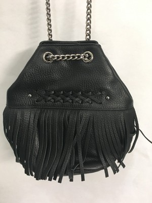 ralph lauren black bucket bag