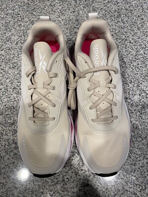 NEW Reebok Zig Elusion Energy Shoes, Alabaster/White/Pink, Women's Size 10