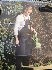 Esschert Design DENIM GARDEN APRON NEW Spacious Pockets Adjustable Strap