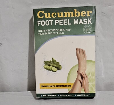 Oukeya Cucumber Foot Peel Mask for dead Skin, Cracked heels