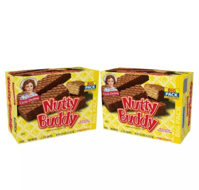 2 Big Pack LITTLE DEBBIE Nutty Bars / FREE SHIPPING