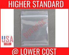 1000 4 Mil 6x4 Clear Zip Reclosable Lock Poly Zipper Seal Bag Parts Packaging