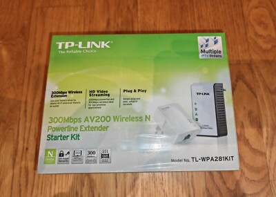 TP-Link TL-WPA281KIT AV200 Kit 300Mbps Powerline Wireless OVP und verschweißt 