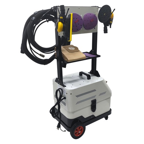 110V F7 Dust Free Dry Sanding Machine Pneumatic Two Senders12000rpm 20L Dust Bag - Picture 5 of 24