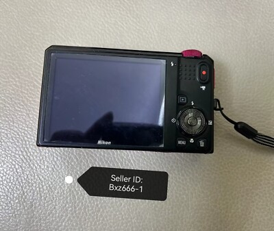 Nikon COOLPIX S9100 12.1MP 18x Zoom HD Digital Camera Red w