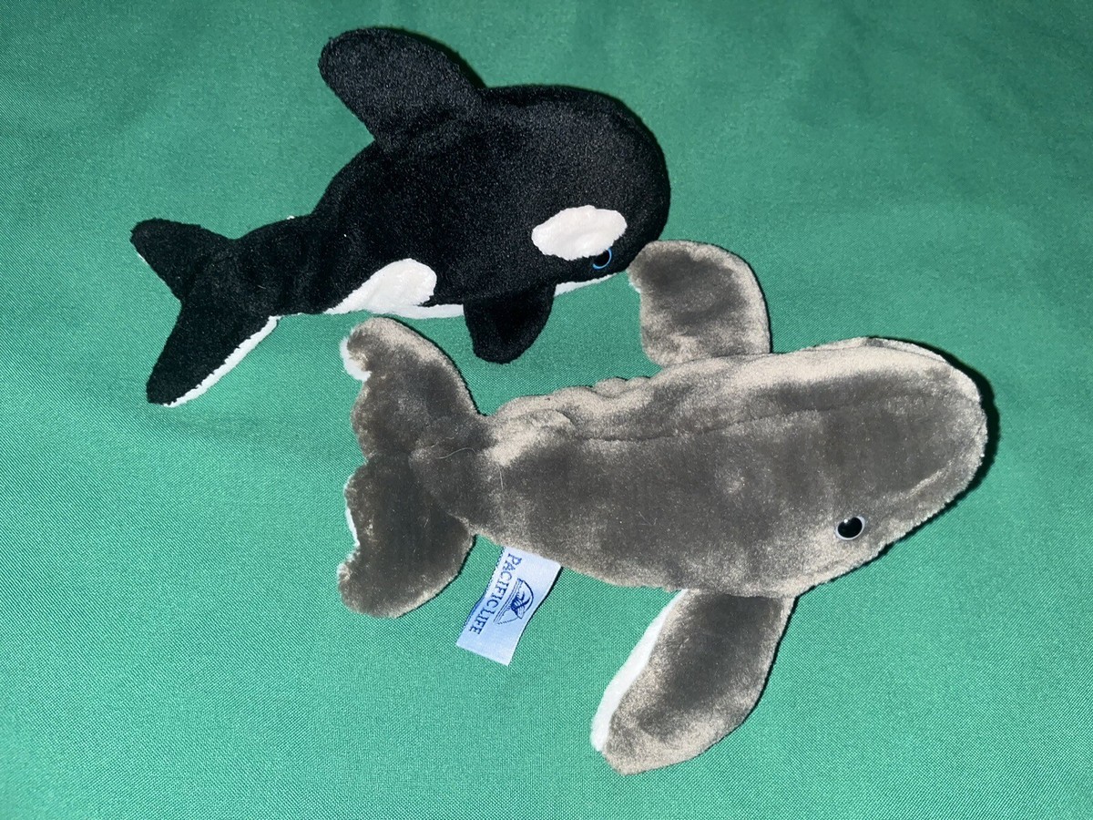 Adorable Mini Whales Stuffed Humpback And Orca Whale Animal Plush