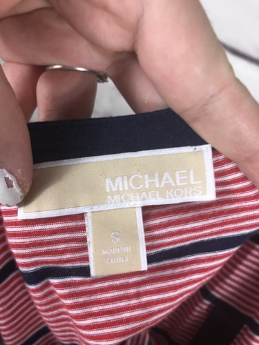 Michael Kors Womens Size S Red/Blue/White Striped Tanktop - Picture 3 of 5