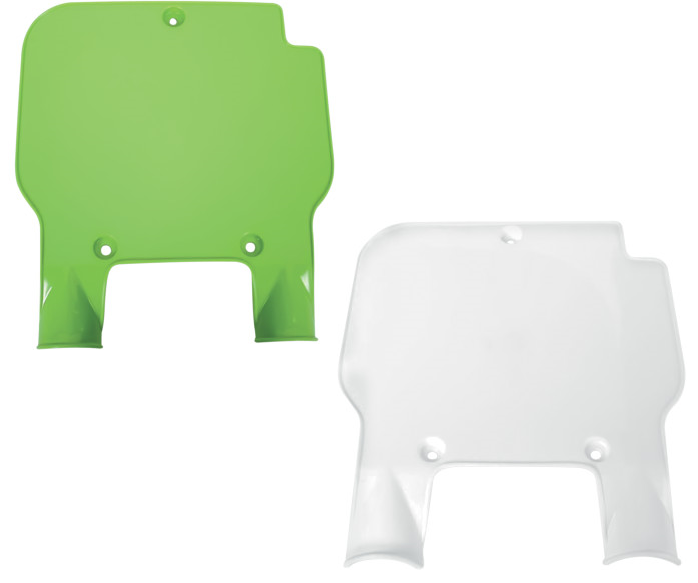 UFO Green / White Front Number Plate Fits Vintage Kawasaki KX125
