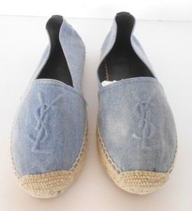 denim espadrille flats