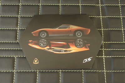 Prospekt brochure Pressemappe presskit Lamborghini 50 Jahre Aventador Miura etc