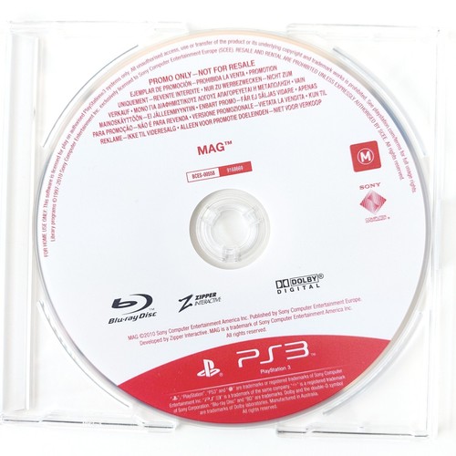MAG PS3 Promo Disc | Not For Sale | RARE | Mint | Full Game - Picture 2 of 5