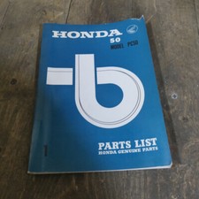Honda PC50 Genuine Honda Parts List Book.
