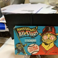 Awesome All Stars BLUE Baseball Wax Wrappers No Cards Wrappers Only