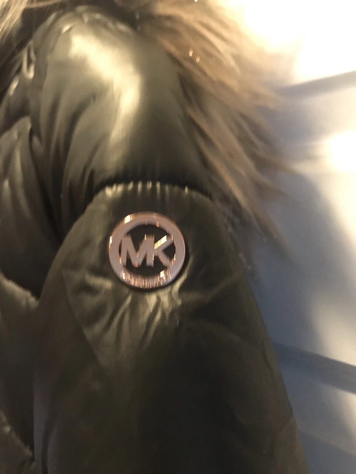 Michael Kors parka invernale nero puffer coat bambina taglia 14. Cappuccio con pelliccia.
