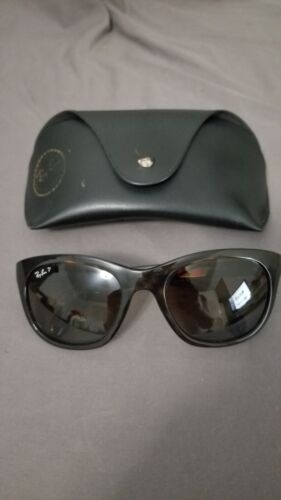 Ray-Ban Womens Polarized Sunglasses w/ Case RB 4216 710/T5 Tortoise Italy 56mm  - Afbeelding 1 van 9