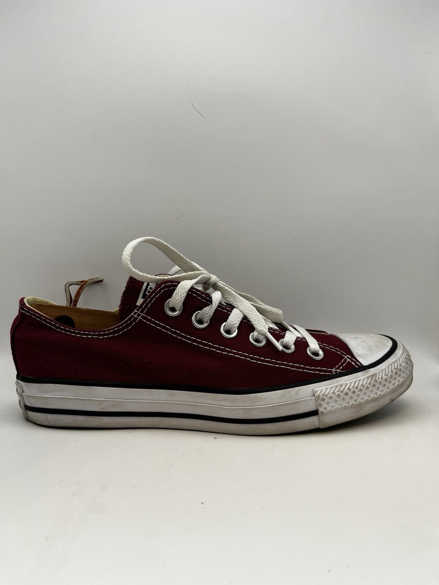 Converse All Star Chuck Taylor Maroon Low Sz 5 | eBay