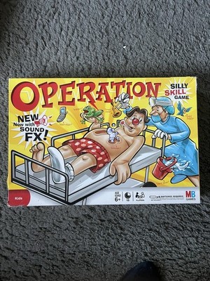 MB Games Operation Medical Skill & Action Game Sound Effects 1 Player 6+ 40198