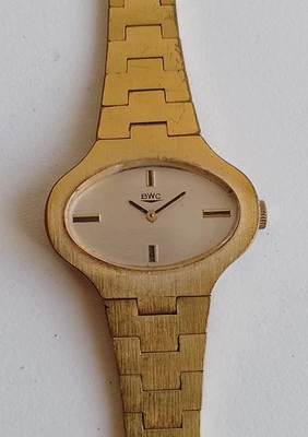 BWC Damenuhr Vintage Gold Plated Handaufzug Vergoldet Armbanduhr Mechanisch P19 - Bild 1 von 4