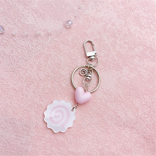 Fish Board Heart Keychain Fun Key Pendant Practical Key Organizer for Phone Key - Zdjęcie 4 z 8