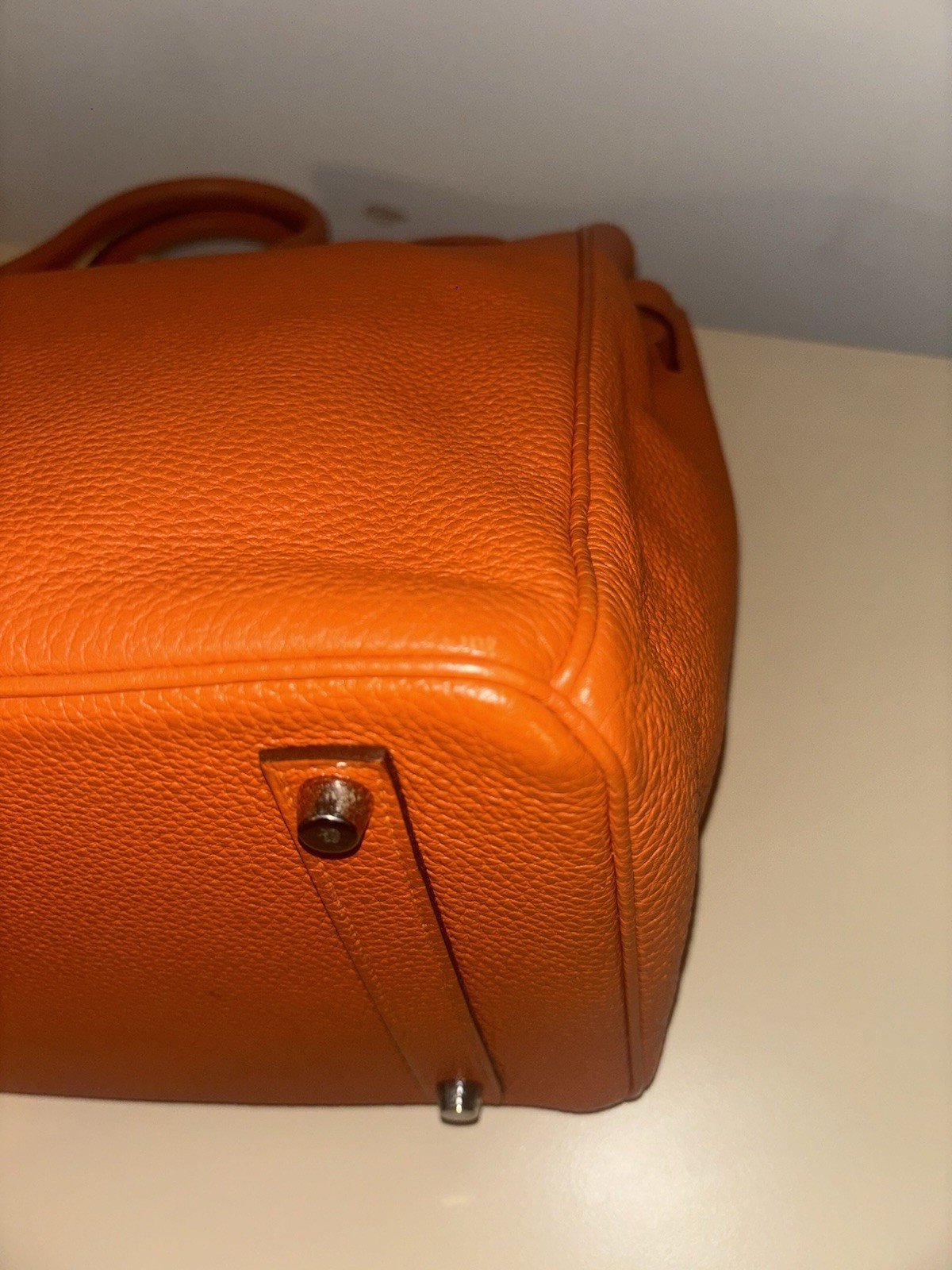 Hermes Birkin 35 hand bag Togo Leather, PHW, Stamp Square O (2011) image 9