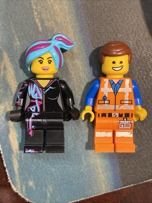 Lego Movie Emmet + Lucy Wyldstyle Minifigure tlm202 Tlm201 70847 Lot Cheerful