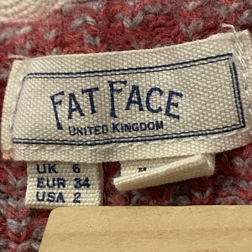 Fat Face Fair Isle Wollmischung Pullover Damen Gr. S (US 2) Winterszene Pullover - Bild 3 von 15