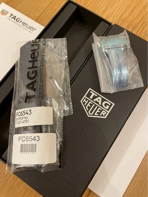 TAG Heuer Genuine Calfskin Belt (Blue) Buckle