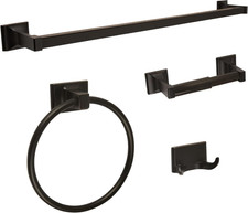 4 piece oil rubbed bronze bathroom hardware bath accessory set