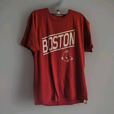 Boston Red Sox MLB Genuine Merchandise T Shirt Men s Large Red Graphic
