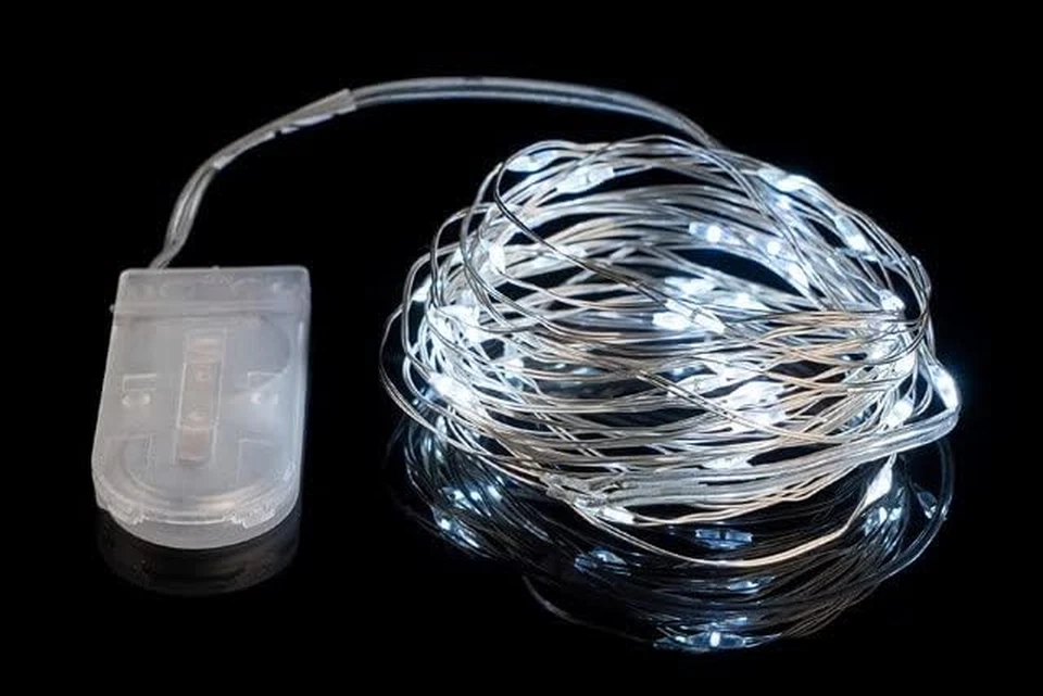 BIANCO 10MICROLED a BATT. 1MT U.INTERNO - Immagine 3 di 4