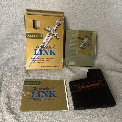 Zelda II: The Adventure of Link (Nintendo) NES Complete W/ Manual