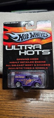 HOT WHEELS SERIES ULTRA HOTS FORD ANGLIA IN PURPLE WITH REAL RIDERS HOT SAUCE