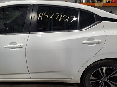 2021 Sentra Left Driver Side Rear Door Assembly Color: White Qml