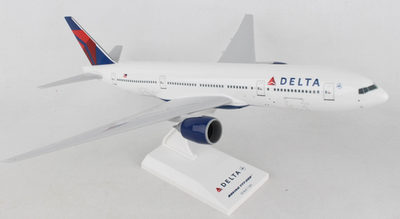 #ad RARE : SKYMARKS DELTA 777 200 1 200 PLASTIC SNAPFIT DESKTOP MODEL WITH STAND $40.99