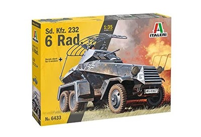 Tamiya Italeri 6433 1/35 Sd.Kfz.232 6-Wheeled Armored Radio Carrier Plastic Mode