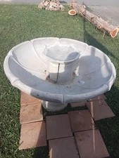 3-Tier Outdoor Water Fountain Concrete Electric Pump Garden Decor Yard Feature
