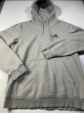 Adidas Feel Cozy Gray Pullover Fleece Hoodie Sweatshirt H12213 Men  s Size Medium
